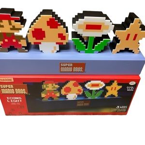NIntendo Super Mario Bros Icons Light 3 Light Modes Paladone Urban Outfitters